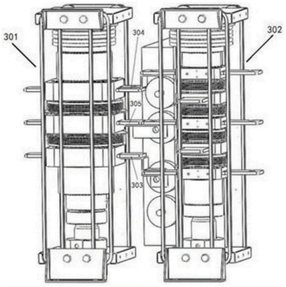 三柱压接式串级触发开关及其压接主体结构的制作方法