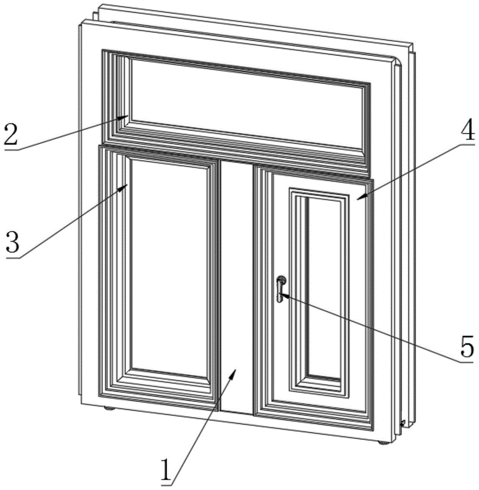 一种方便排水的铝合金窗的制作方法