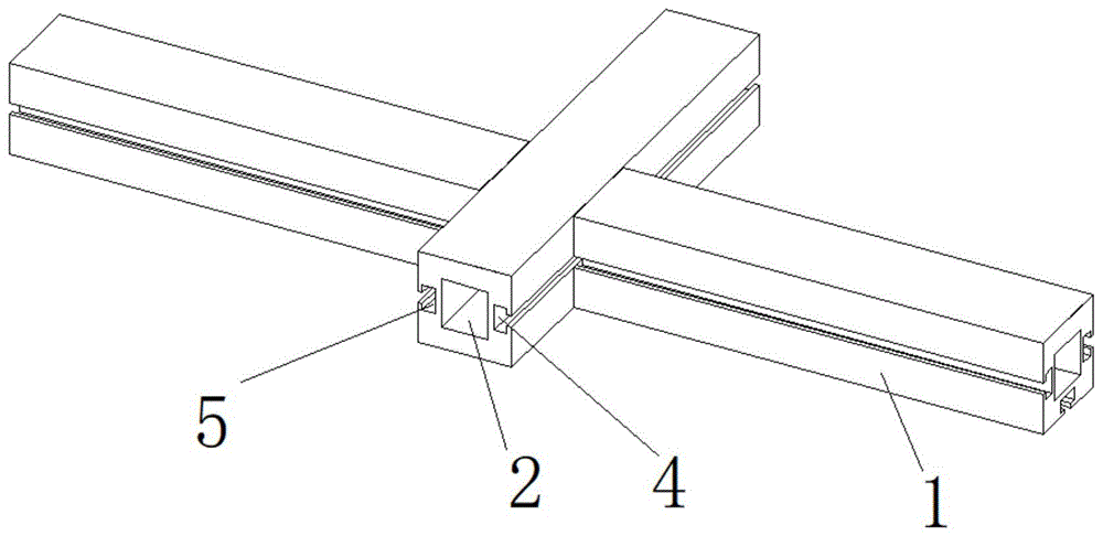 一种中间连接单锁铝合金柱的制作方法