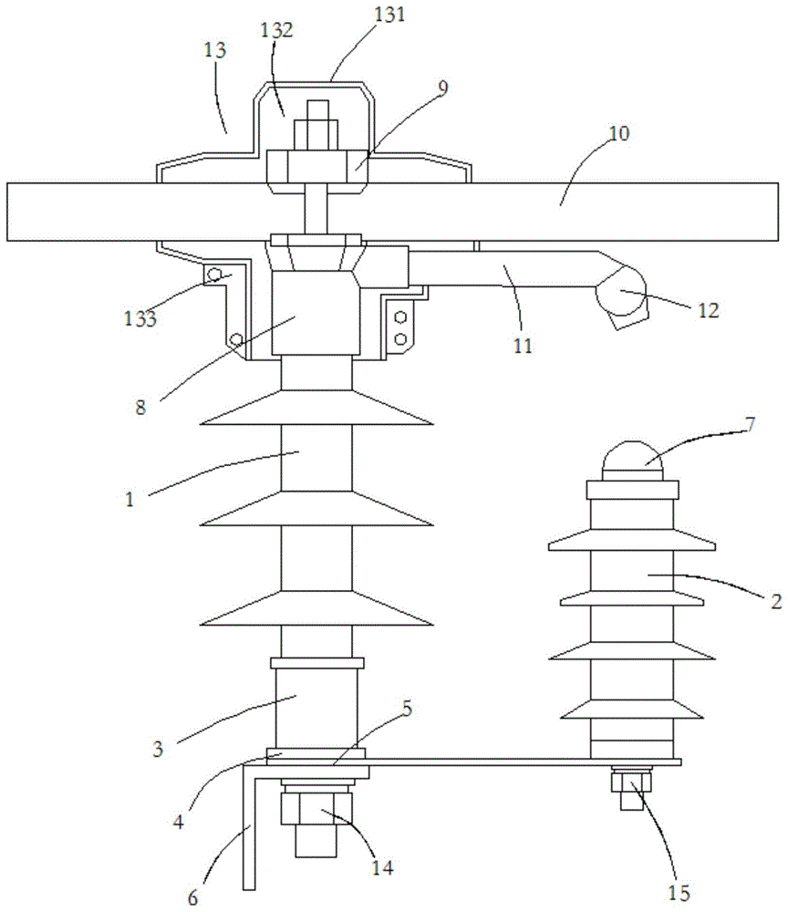 柱式串联外间隙防雷器的制作方法