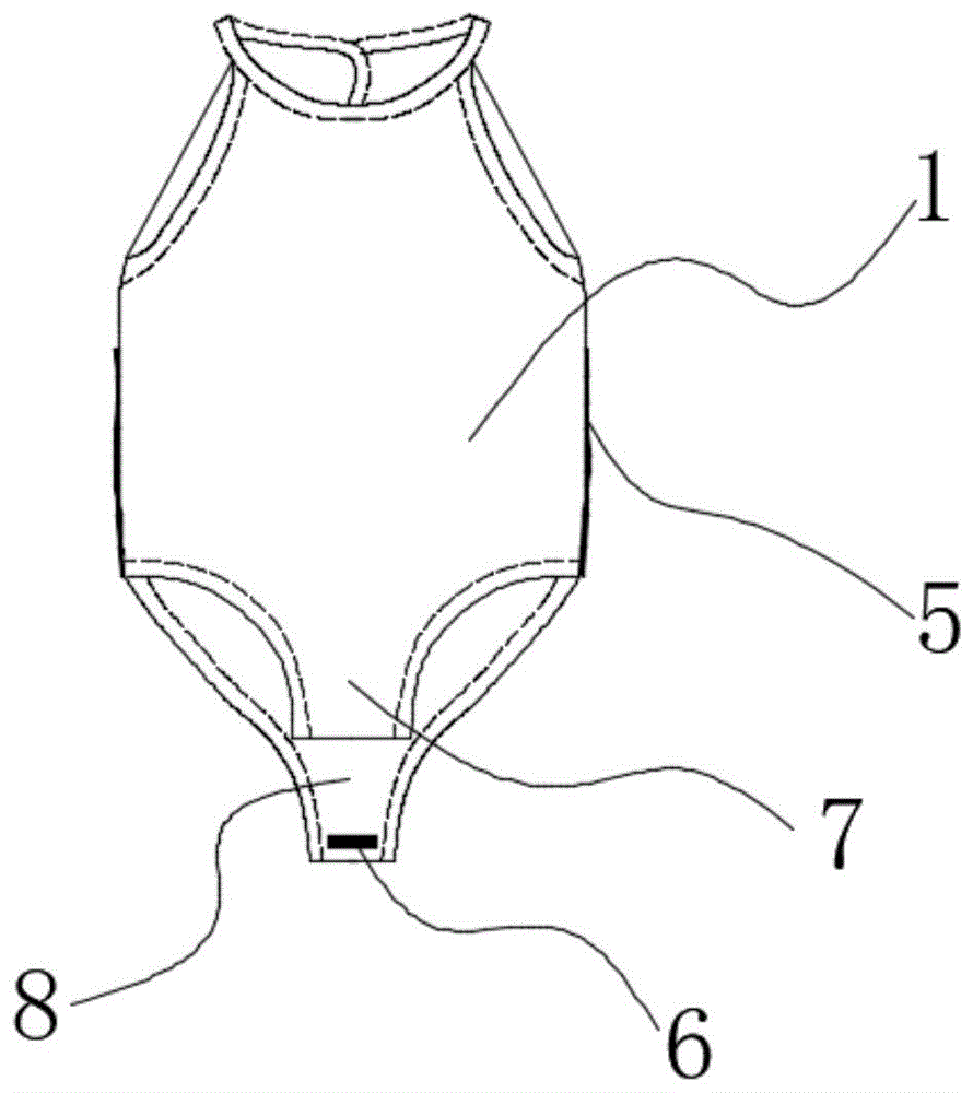 一种婴儿连体肚兜的制作方法
