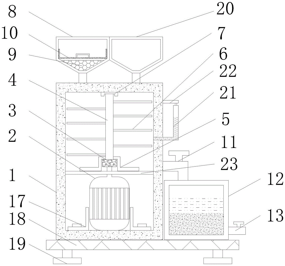 一种无排放的水性涂料回收再利用装置的制作方法