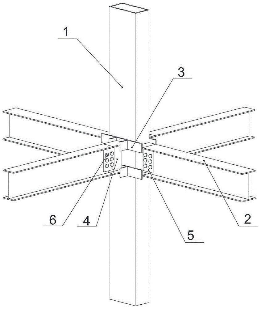一种扁钢管混凝土柱π型件节点的制作方法