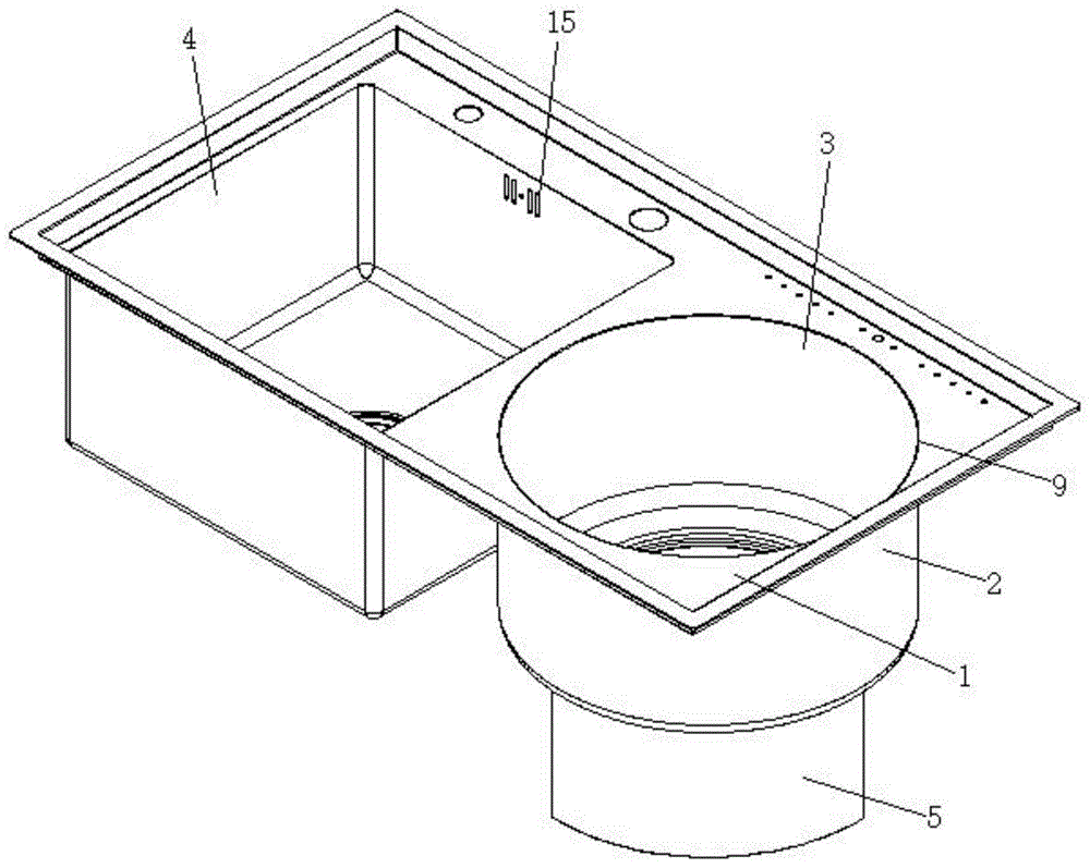 一种带洗菜功能的不锈钢水槽的制作方法