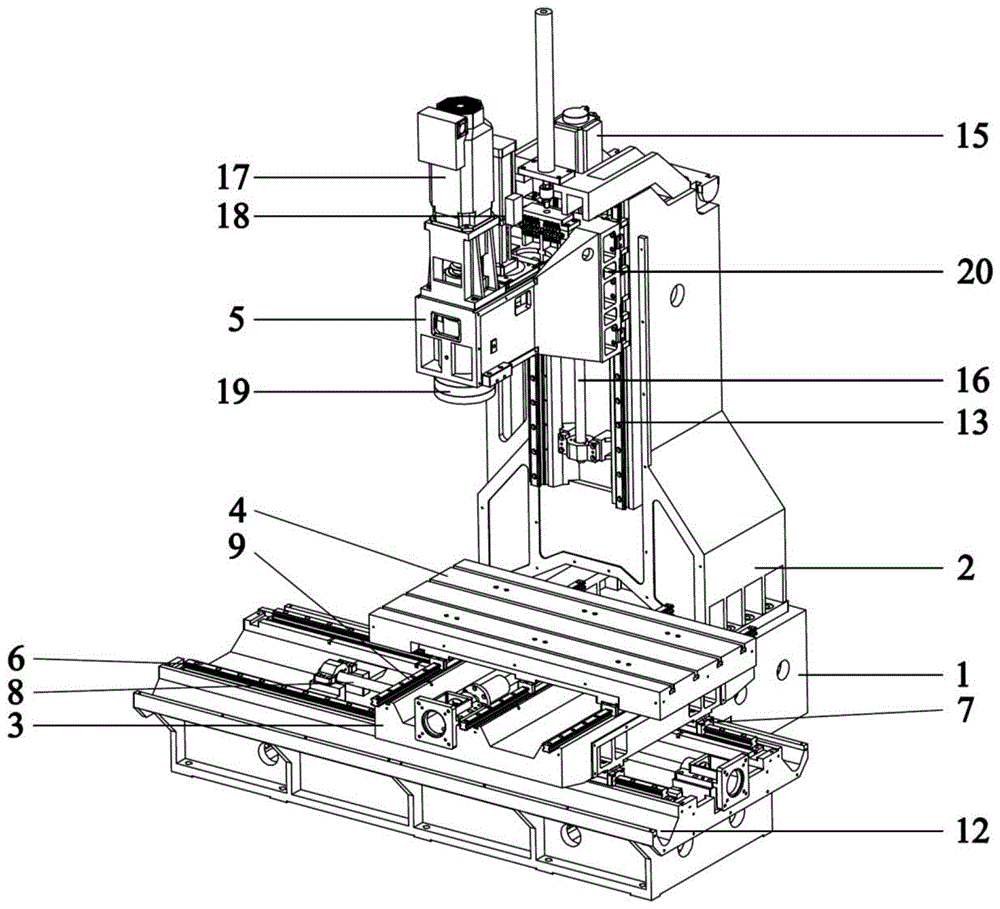 一种立式加工中心的制作方法