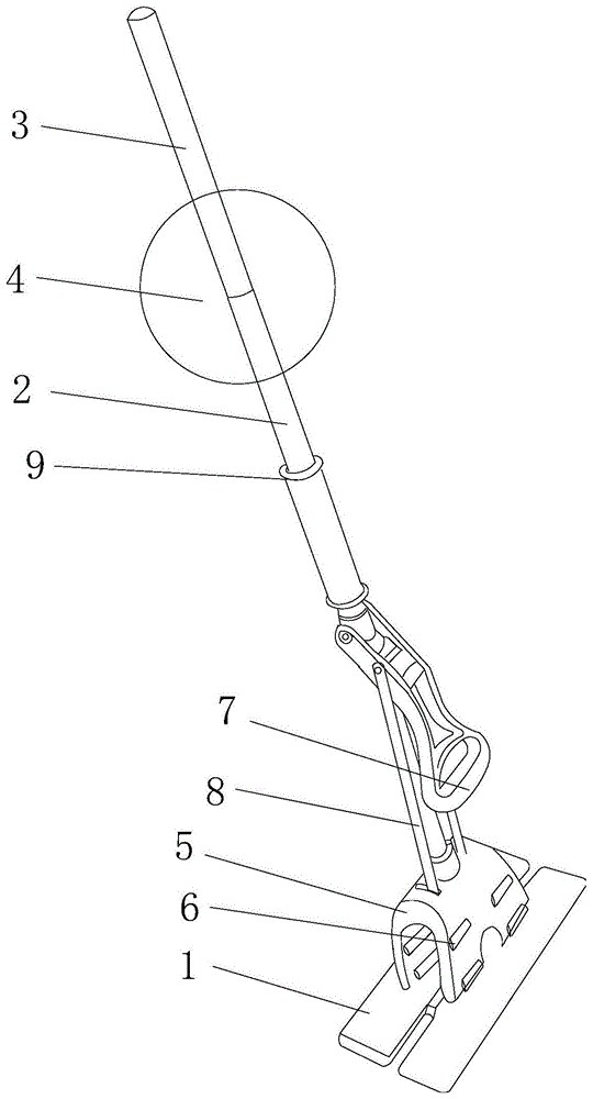 一种可自由调节杆体长度的拖把的制作方法