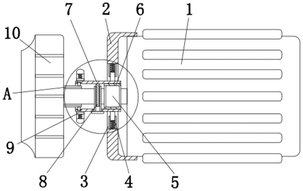 一种带有连接叶轮可拆卸轴套的电磁电机的制作方法