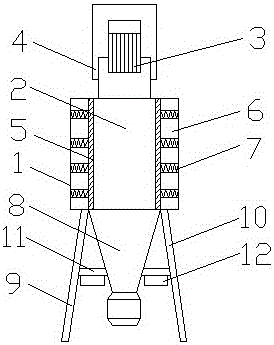 具备撞击保护功能的安全型旋风除尘器的制作方法