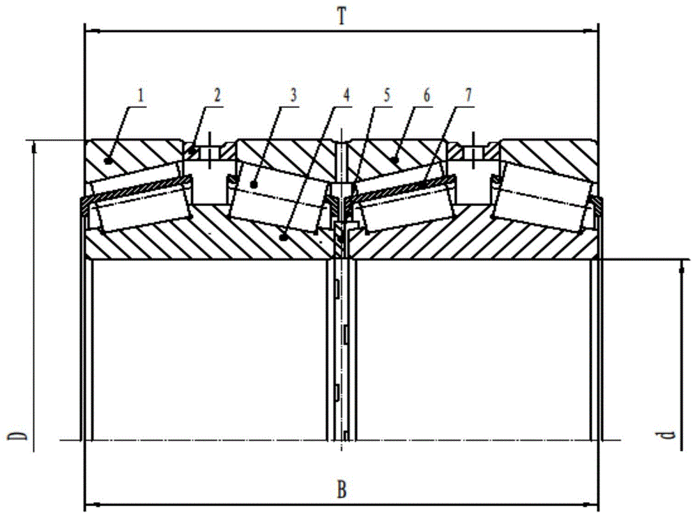 筐形架非标内径133.35的新型四列圆锥滚子轴承的制作方法