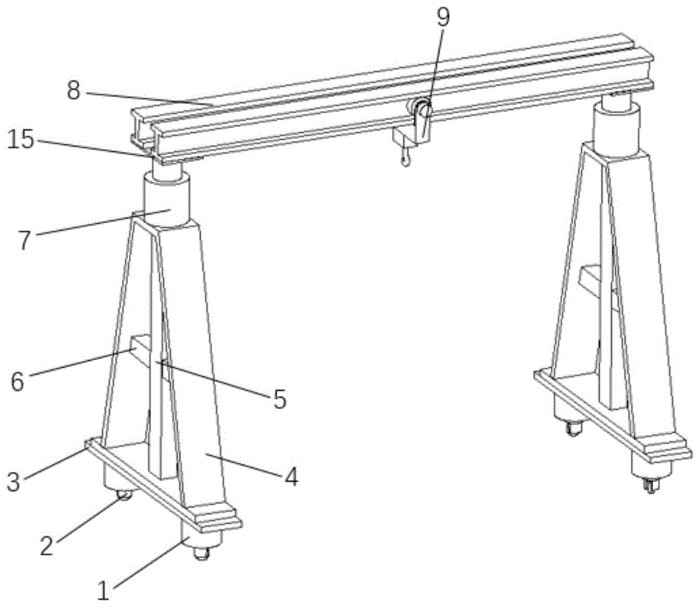 一种简易双轨龙门吊的制作方法与流程