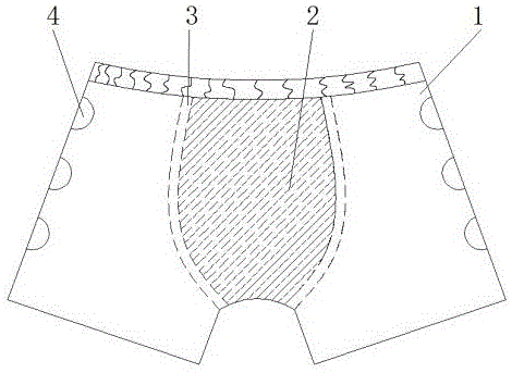 一种压边缝制具有防霉抗菌的内裤的制作方法