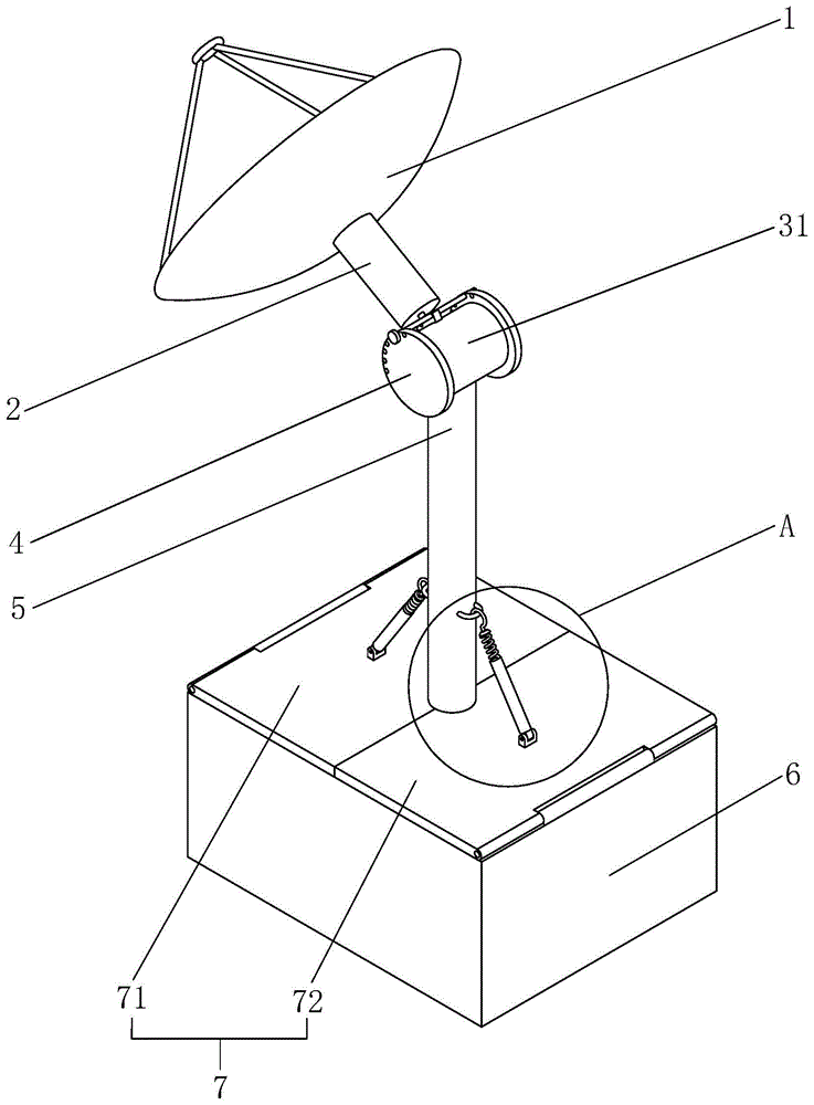 卫星通信设备天线安装结构的制作方法