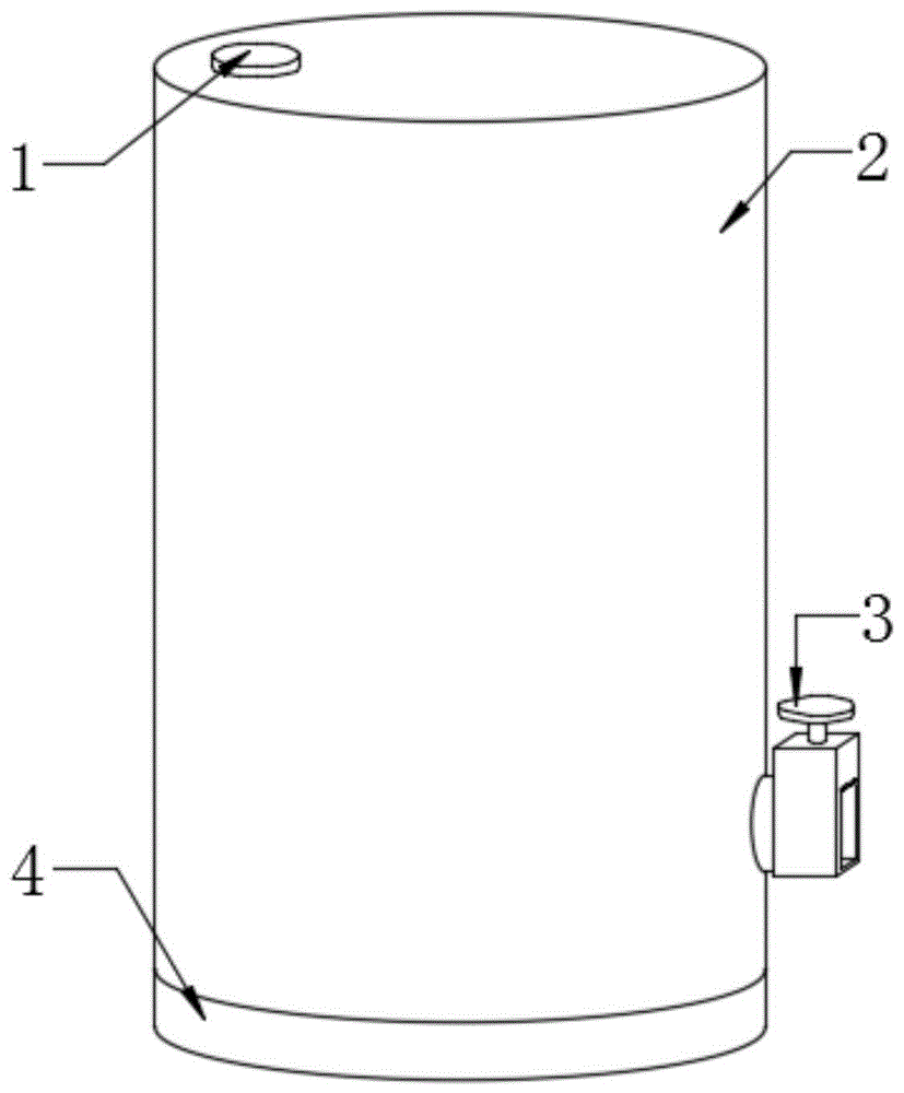 一种便于控制出料量的石油制品生产用储存容器的制作方法