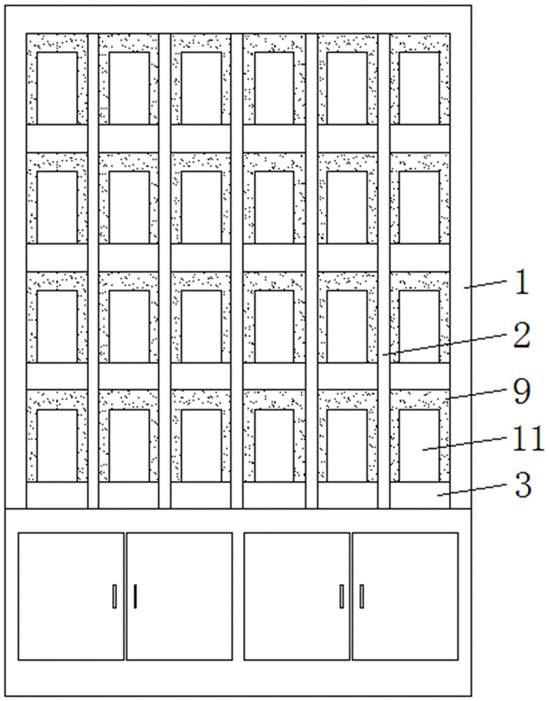 一种语文教学用阅读柜的制作方法