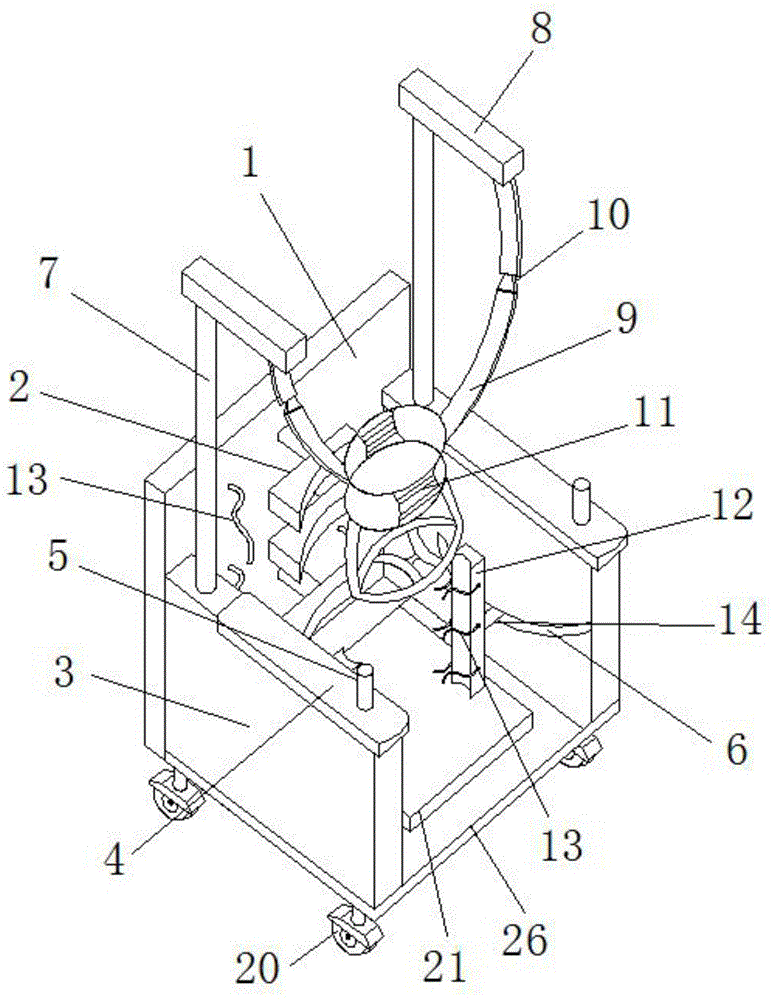 一种儿童康复用减重站立架的制作方法