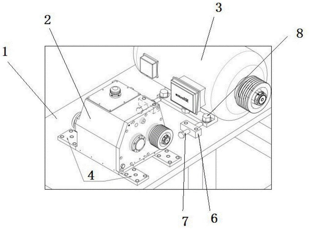 圆锯机主轴箱齿轮装配研磨台的制作方法