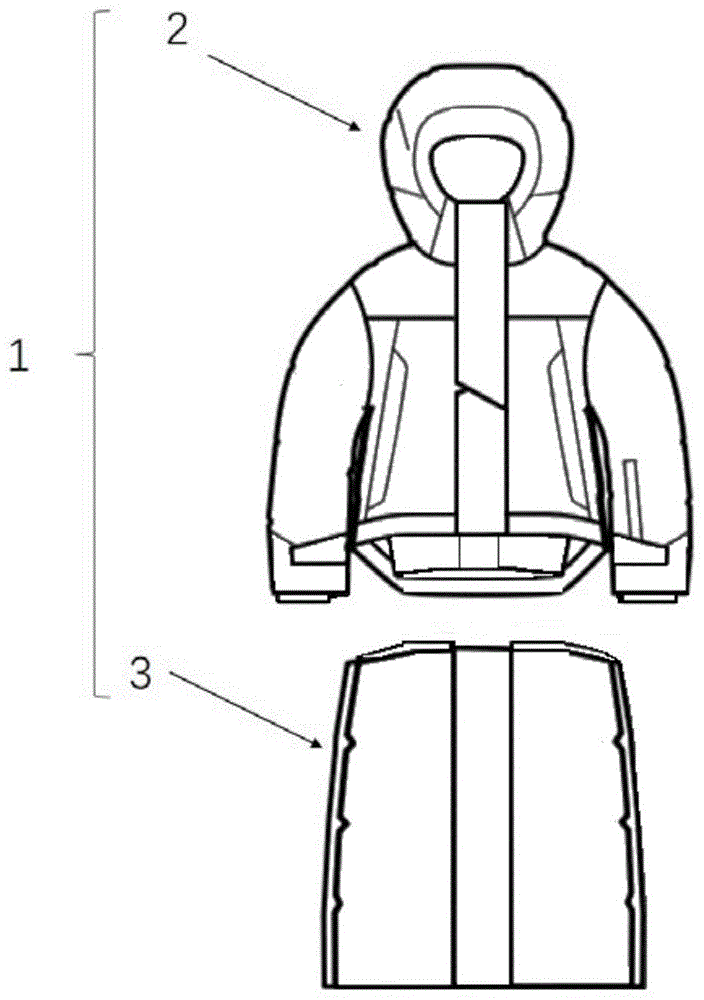 羽绒服的制作方法