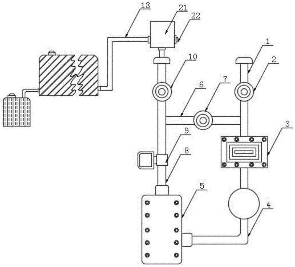 一种凹版印刷机机组废气联动控制处理装置的制作方法