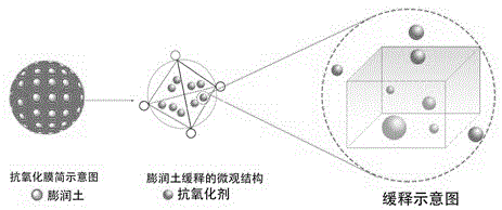 一种缓释型抗氧化膜的制备方法与应用与流程