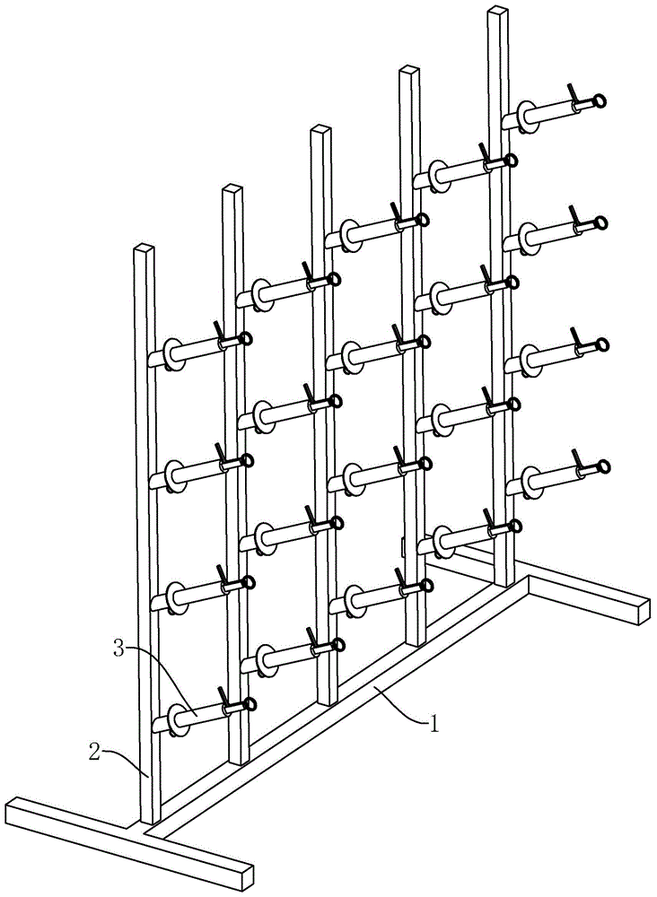 一种纺织用纱线筒架的制作方法