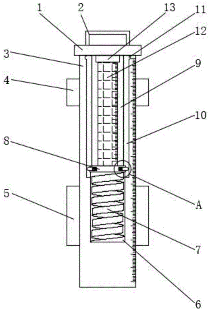 一种带有标记功能的建筑建设检测用垂直检测尺的制作方法