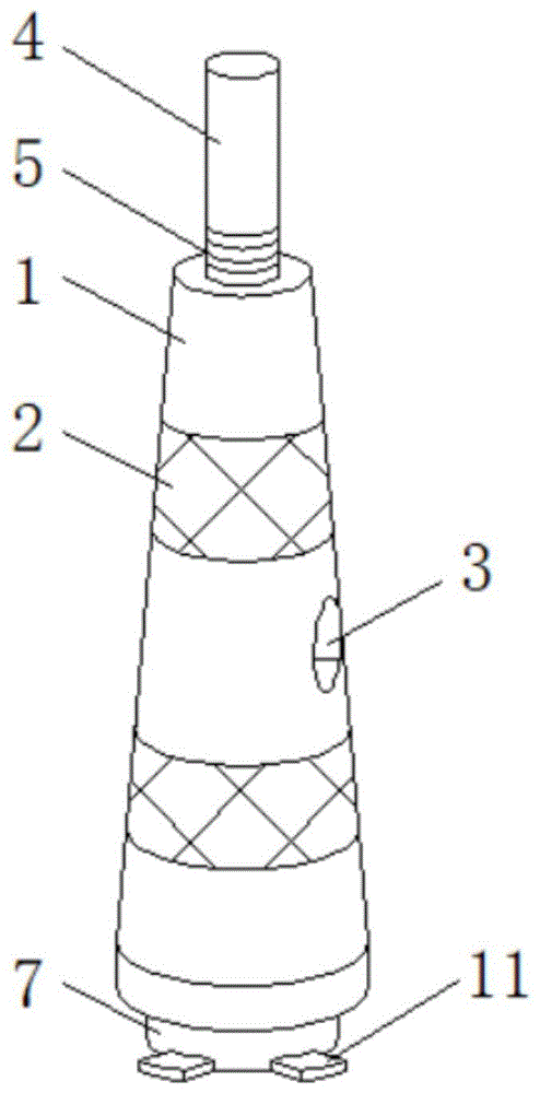 多功能可组合式反光锥筒的制作方法