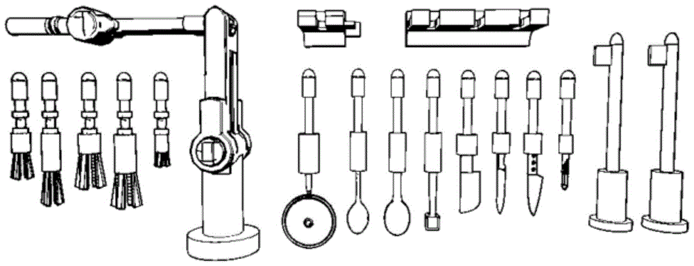 一种在厨房场景下的机械臂末端载具的组合装置及方法与流程