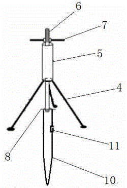一种带三角架机构的断路器合闸弹簧拆装工具的制作方法