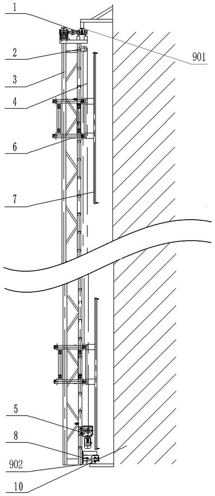 电站间接空冷散热器塔内扫描式清洗装置的制作方法