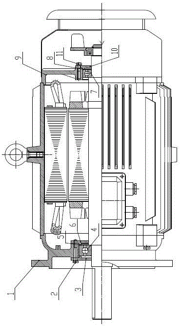 电机的低噪声低振动结构的制作方法