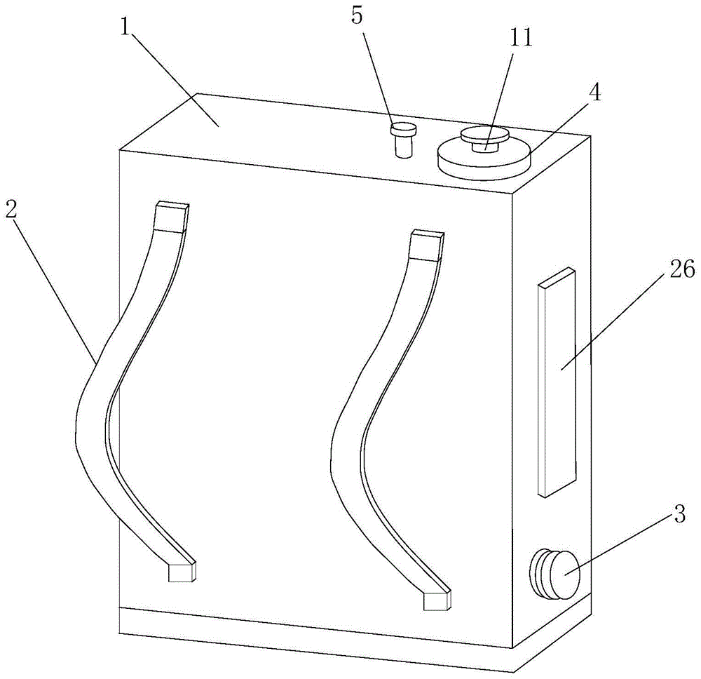 一种野外背负式水箱的制作方法