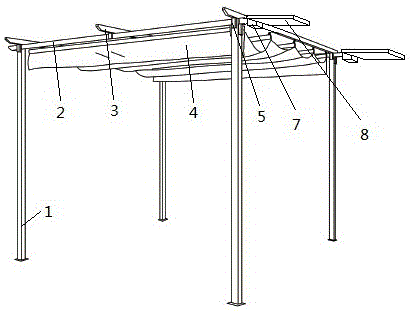 一种无螺丝全插接快速组装拉布帐篷的制作方法