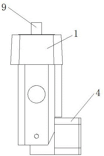 一种覆膜机用免垫板顶块的制作方法