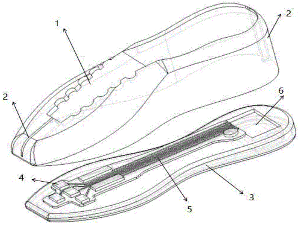 用于智能鞋的柔性电路系统、鞋中底及智能鞋的制作方法