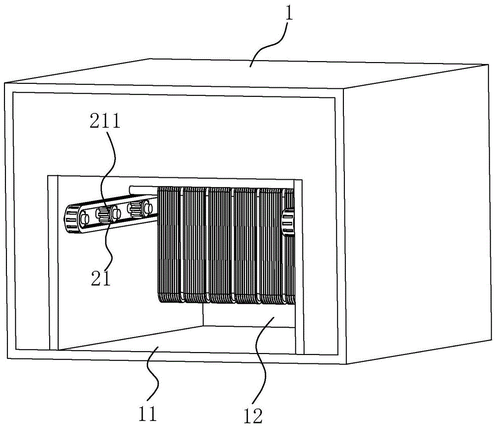 一种与烘干箱配套使用的吊杆输送机的制作方法
