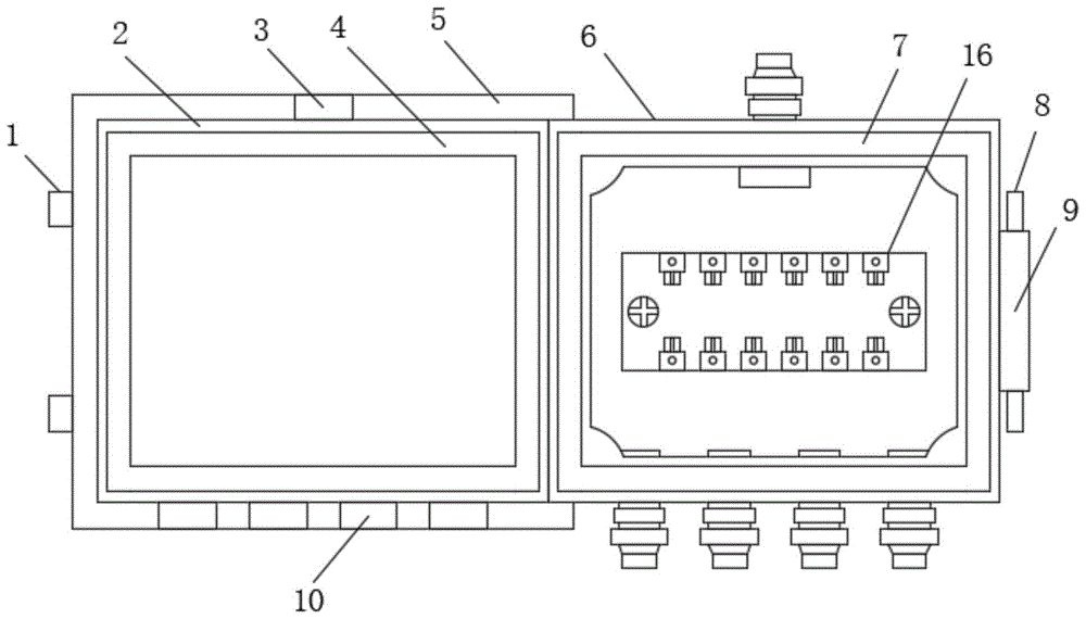 一种四线集束导线分线盒的制作方法