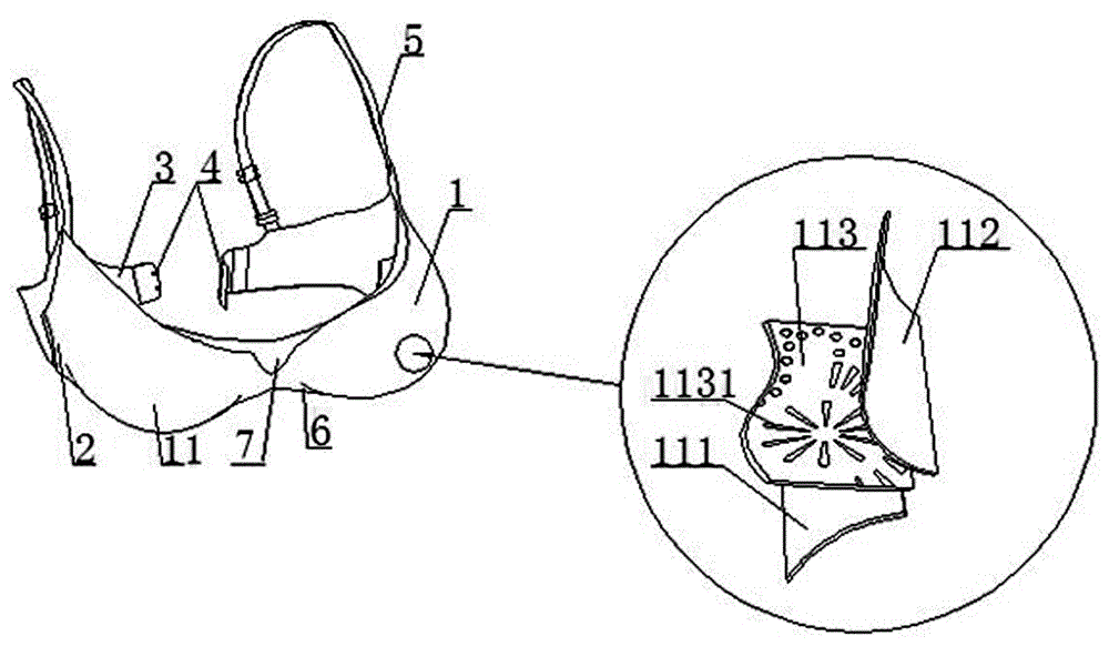 定位植入型透气文胸的制作方法