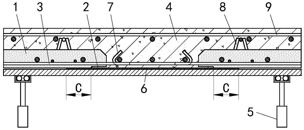 一种轻质楼板宽拼缝的连接方法及结构与流程
