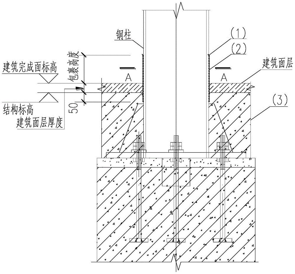 钢结构柱脚防腐装置的制作方法