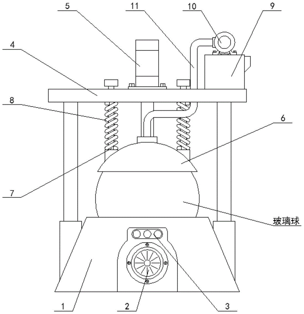 一种球面玻璃工艺品加工装置的制作方法