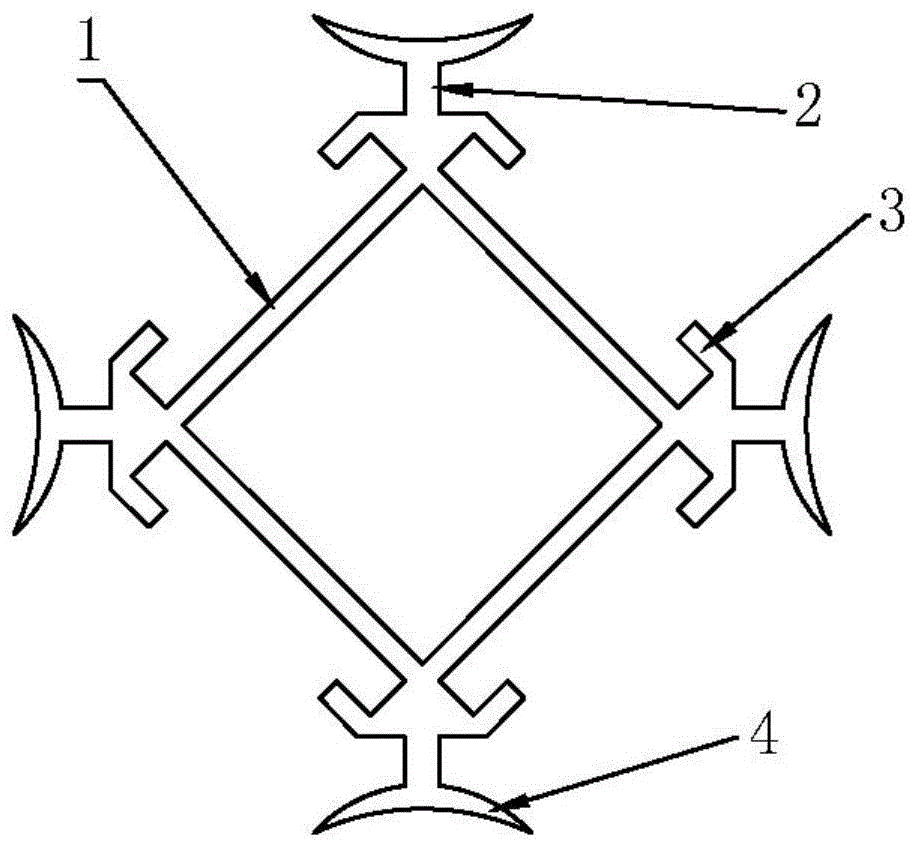 金属家具十字型结构连接件的制作方法