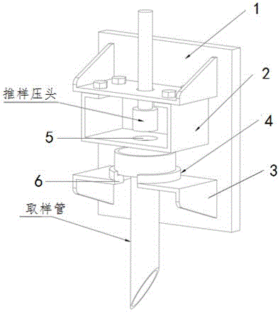 一种预压打包机取样管限位及安全保护装置的制作方法