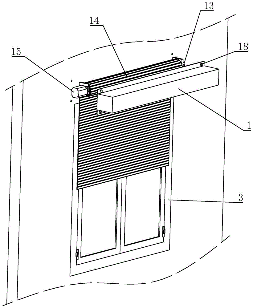 一种门窗一体式外遮阳卷帘系统的制作方法