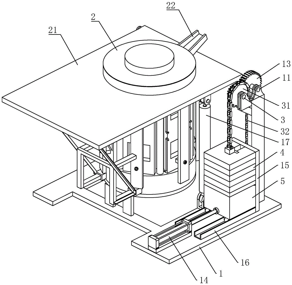 背景技术:中频感应保温炉是中频感应电炉的一种,其原理与其它中频感应