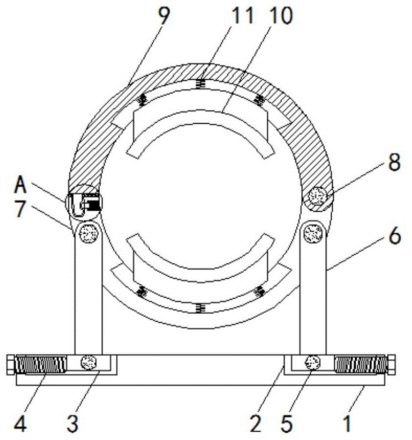 一种化工设备管道支撑架的制作方法
