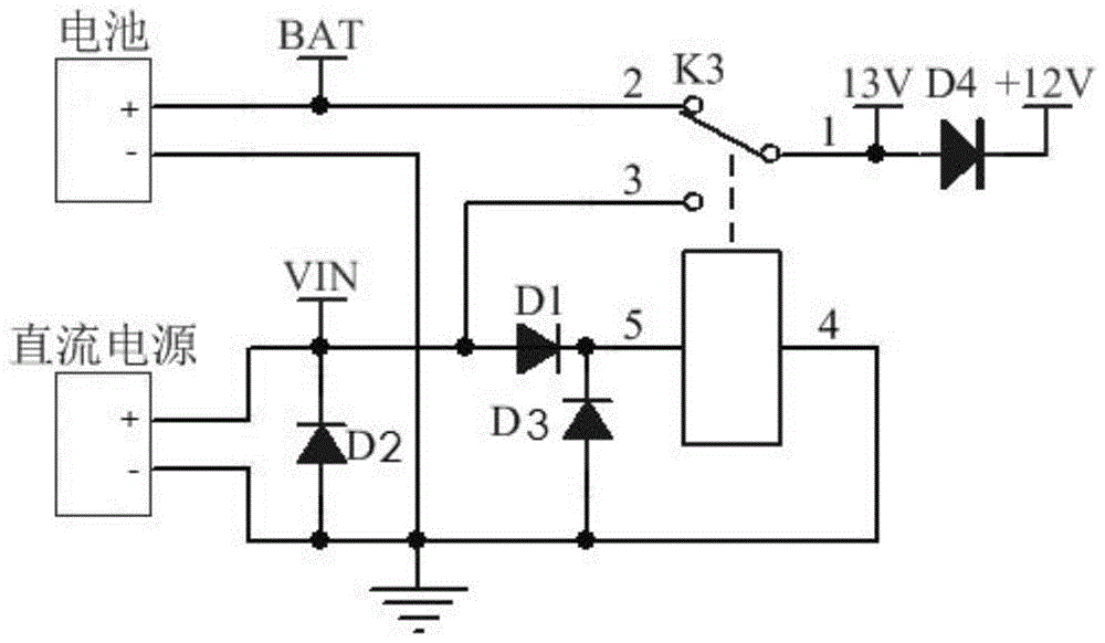 电池和直流电源切换电路的制作方法