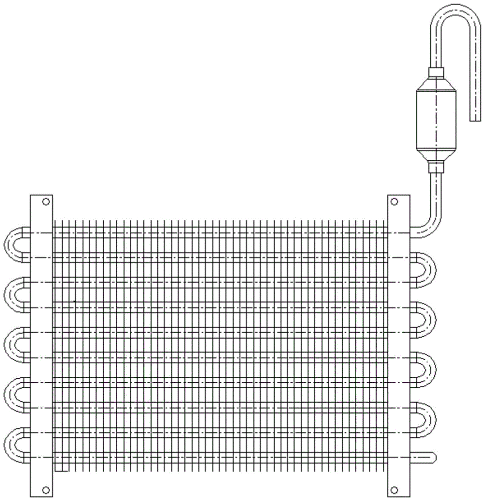 小体积的翅片管式蒸发器及冷柜的制作方法