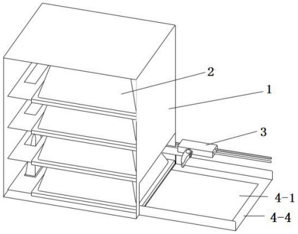 一种连接抽膜的投料装置及其配套料盒的制作方法