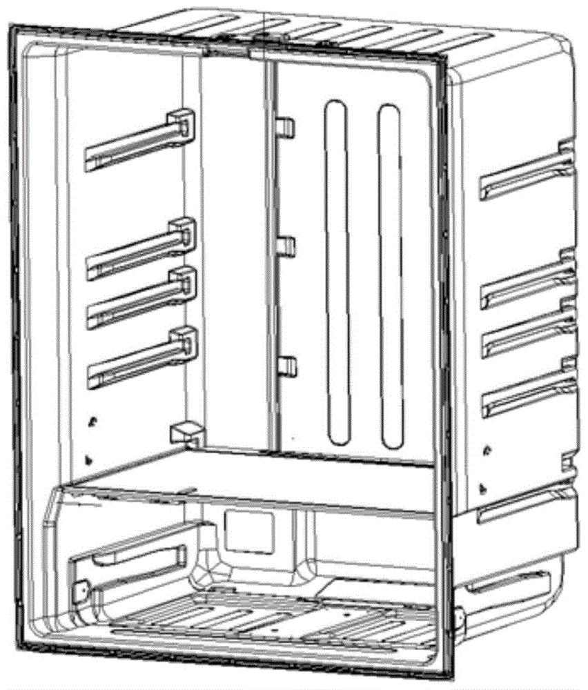 一种将温度控制板内置于其中的冰箱冷藏室结构的制作方法