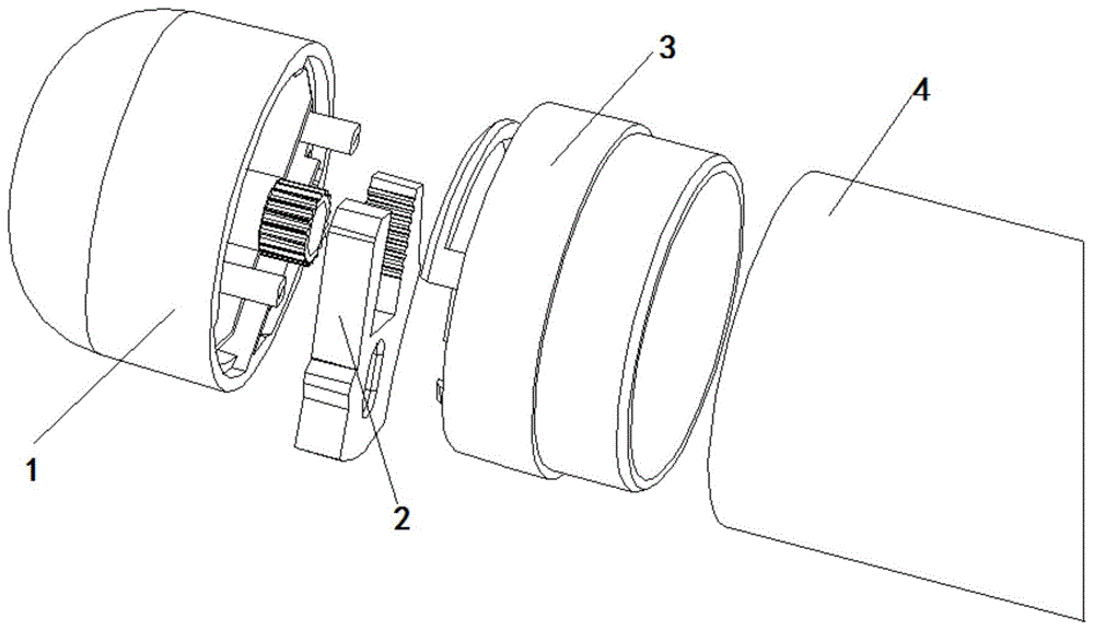 一种卷发器旋转式支架装置及卷发器的制作方法
